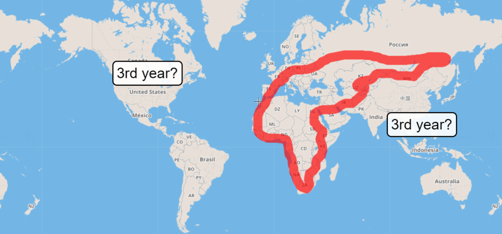 Overlanding 2 years around the world. The rough plan.
