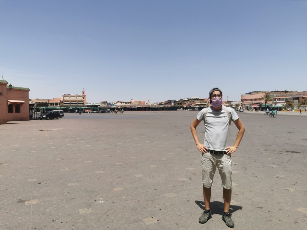 Empty Jemaa el-Fna