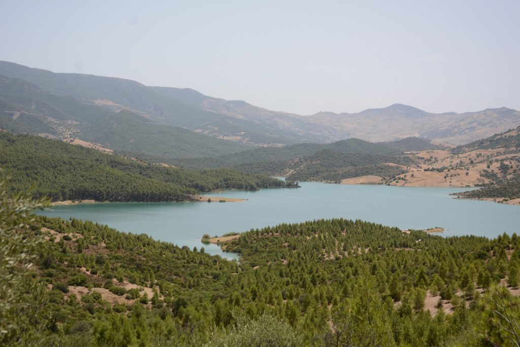 Finally the lake